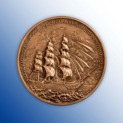 Medaglia Commemorativa Vespucci 250° in Bronzo