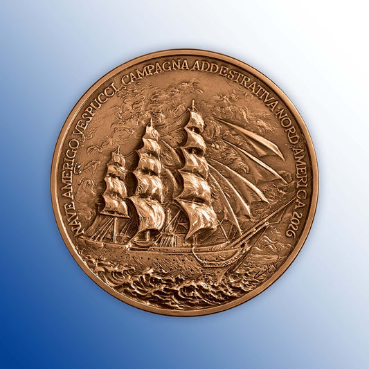 Medaglia Commemorativa Vespucci 250° in Bronzo